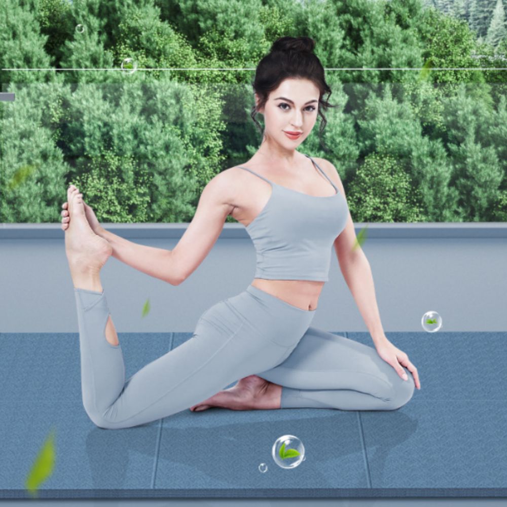 접는요가매트 홈트레이닝매트 TPE 얇은 안밀리는 6mm 쿠션 접이식 운동 매트리스 플랭크