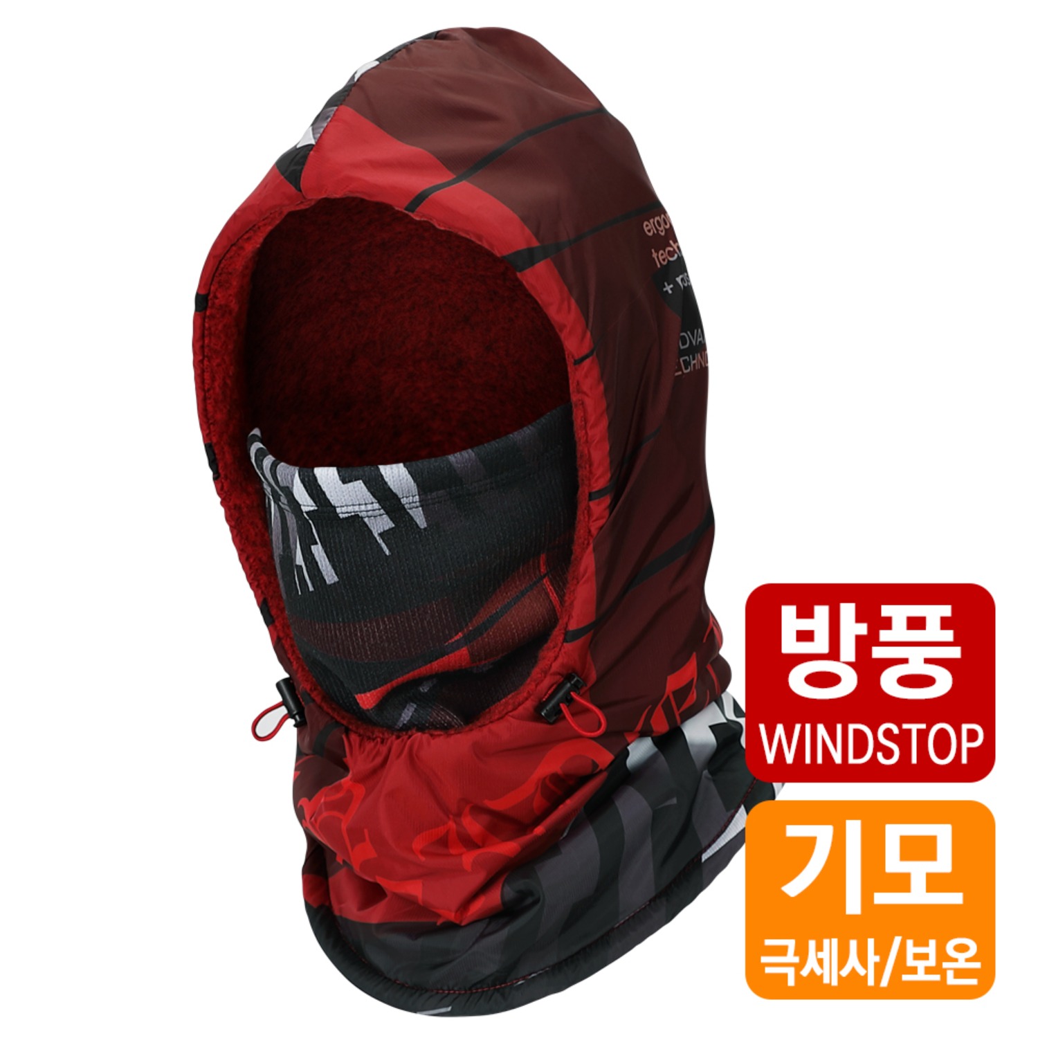 엠씨엔 바라클라바 후드 넥워머 겨울 방한 방풍 방수 스키 보드 이미지 7