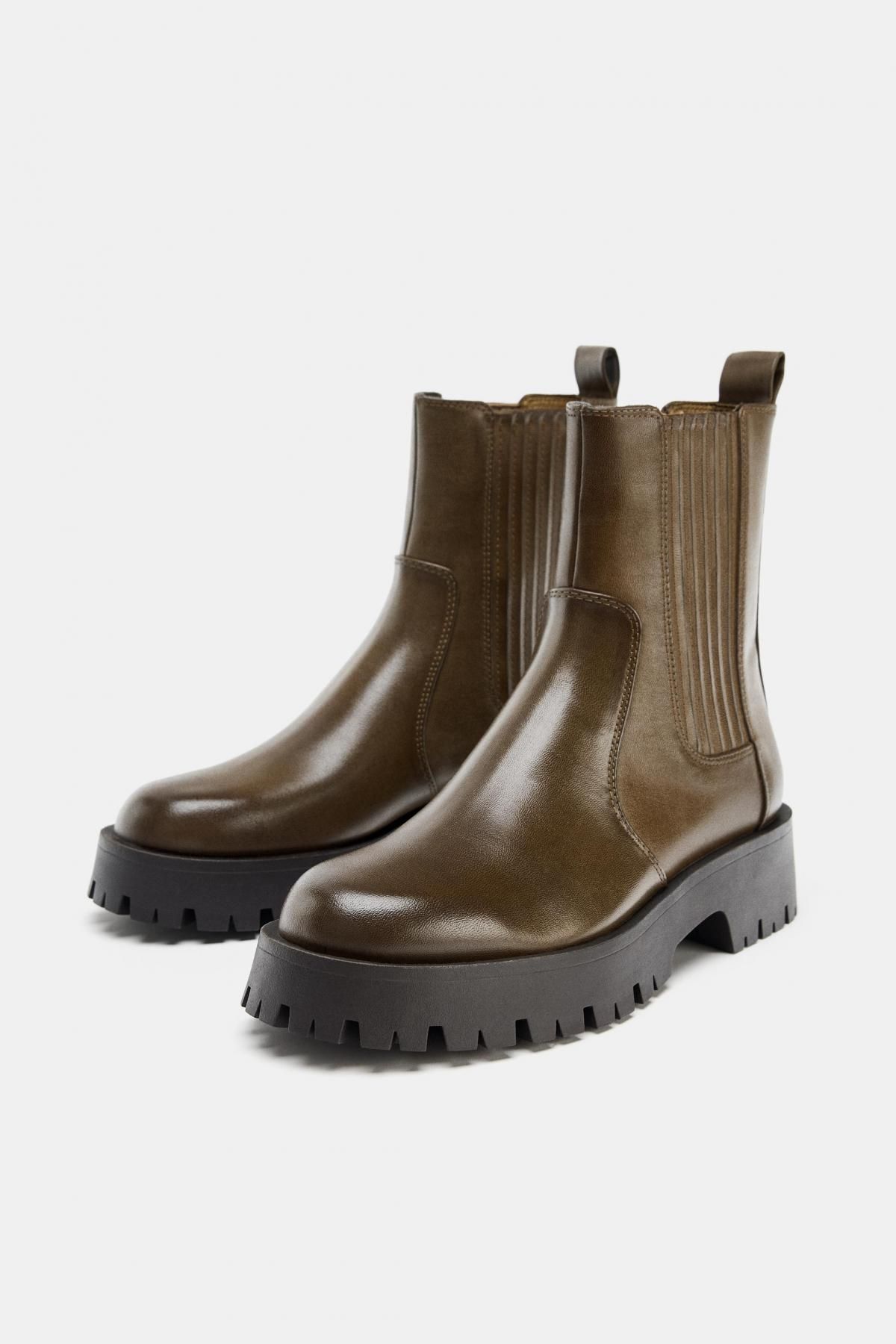자라 청키솔 빈티지 앵클부츠 2155/710 KHAKI GREEN - 상세 이미지 3