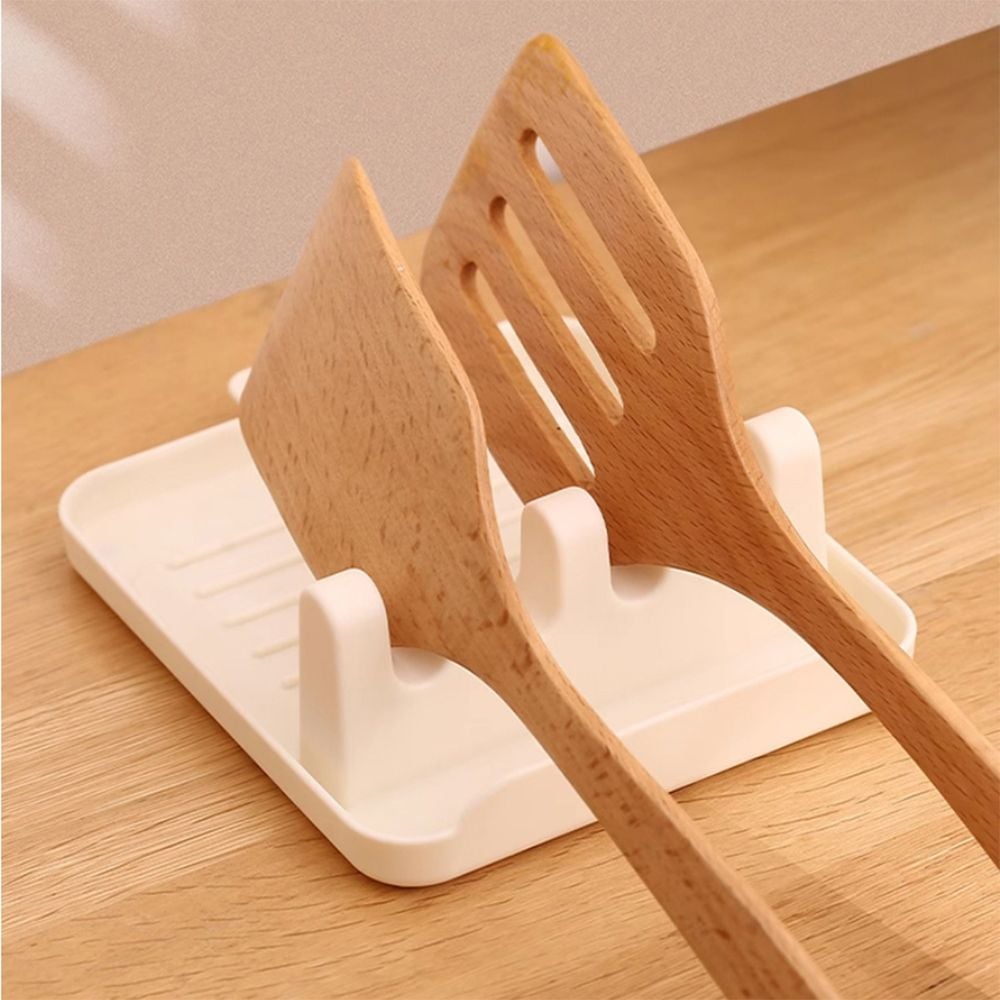 주방 요리 키친 조리도구 냄비뚜껑 받침대 거치대 그린 - 상품 이미지