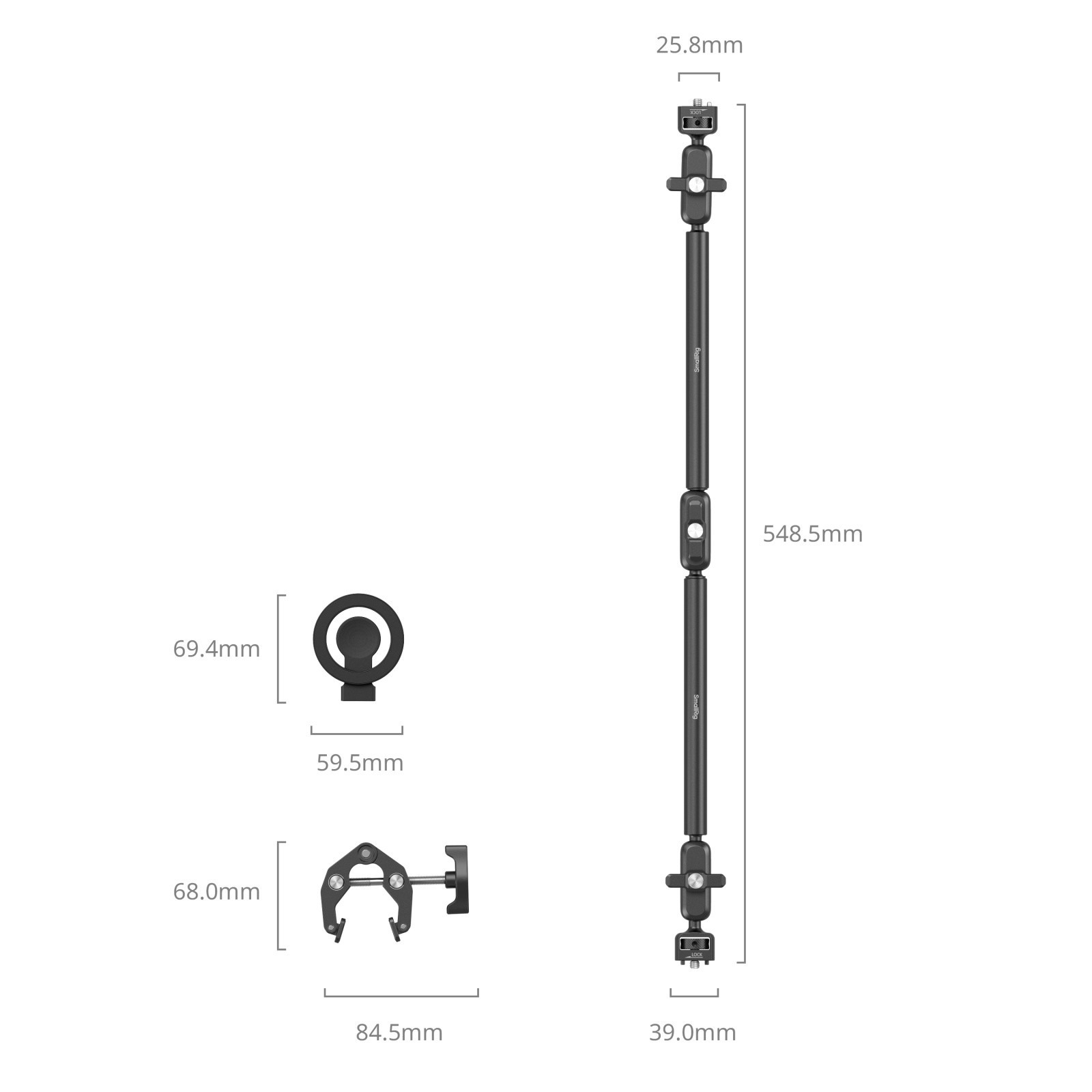 스몰리그 MagSafe 대응 크랩 클램프 매직암 키트 5626 - 상세 이미지 2