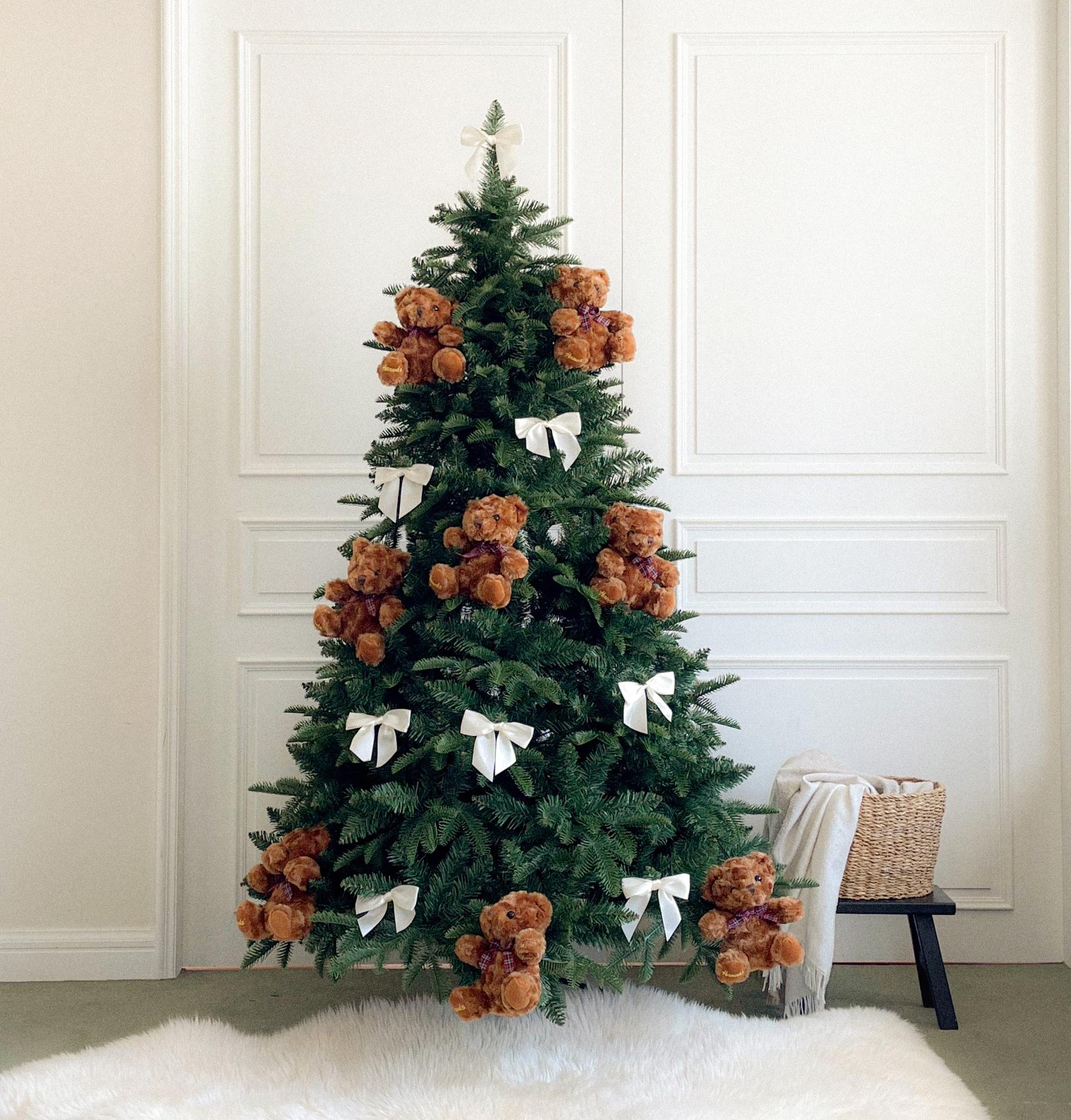 매료 크리스마스 인형 트리 고급 PE 전나무 가정용 180