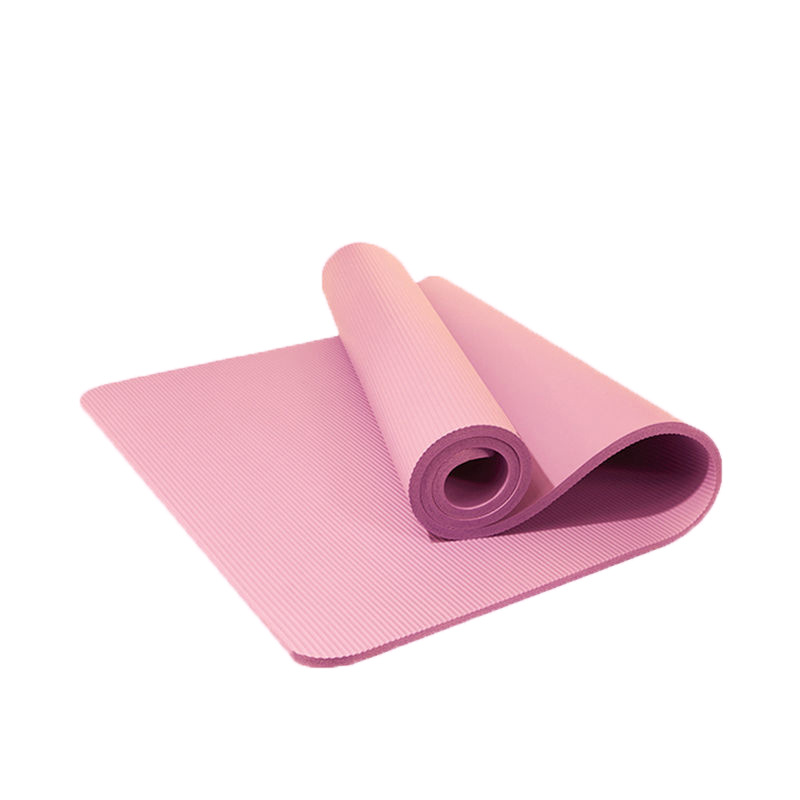 광폭 충격흡수 방음 댄스 운동 홈트 남녀공용 대형 매트 퍼플 185x61x20mm 스트랩 이미지 6