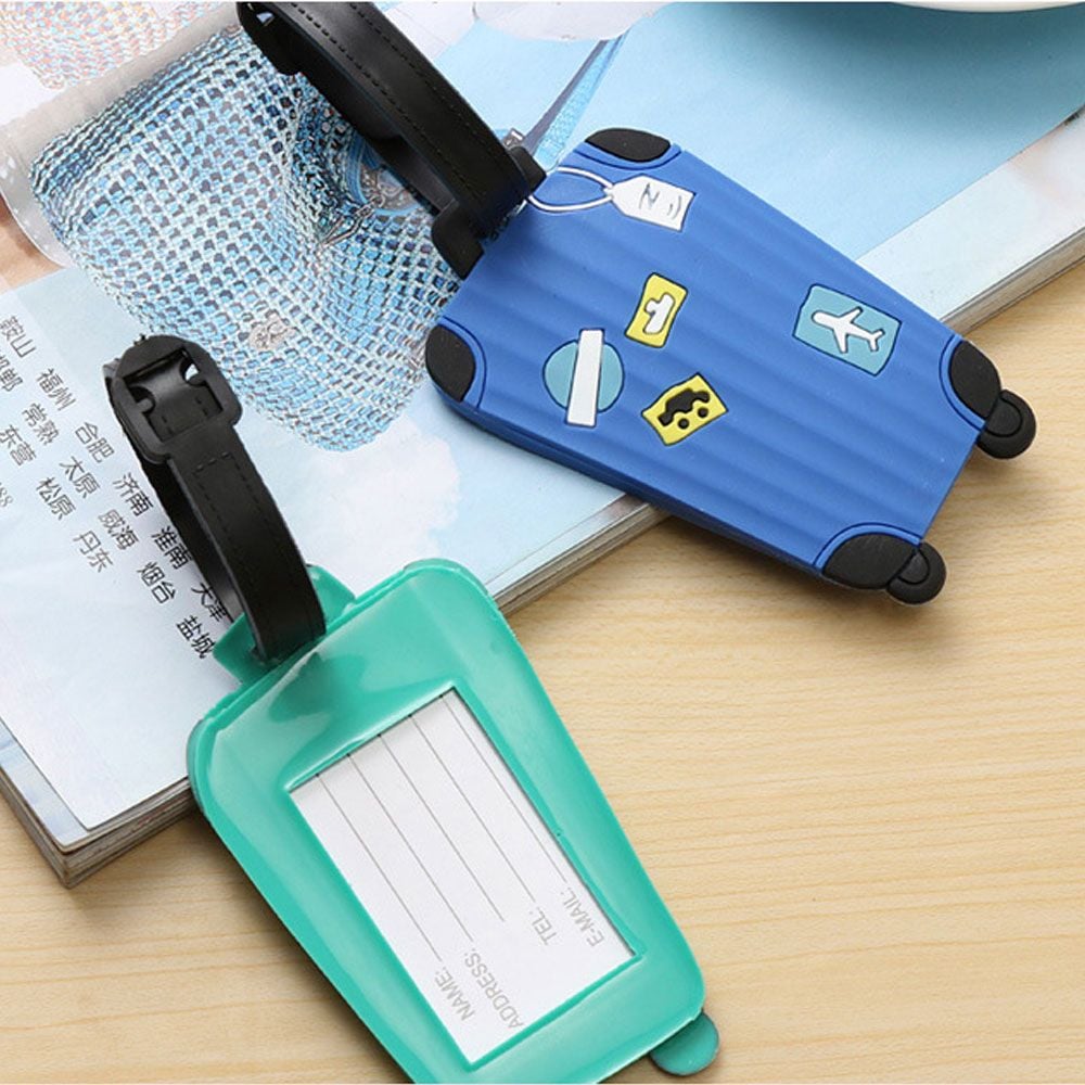 여행가방 네임텍 네임택 캐리어 이름표 인식표 여행용 민트 - 상품 이미지