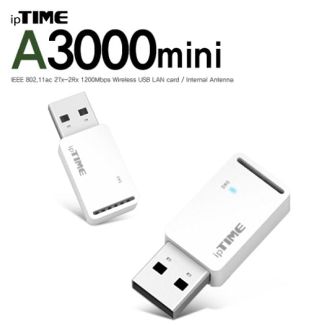 ipTIME(아이피타임) A3000mini 11ac USB 무선 랜카드 - 상품 이미지