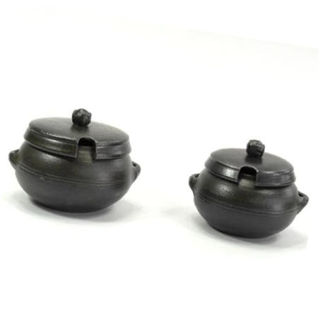 이조전통옹기 양념장단지 연꽃뚜껑 양념장 단지 다대기단지 양념통 다대기통