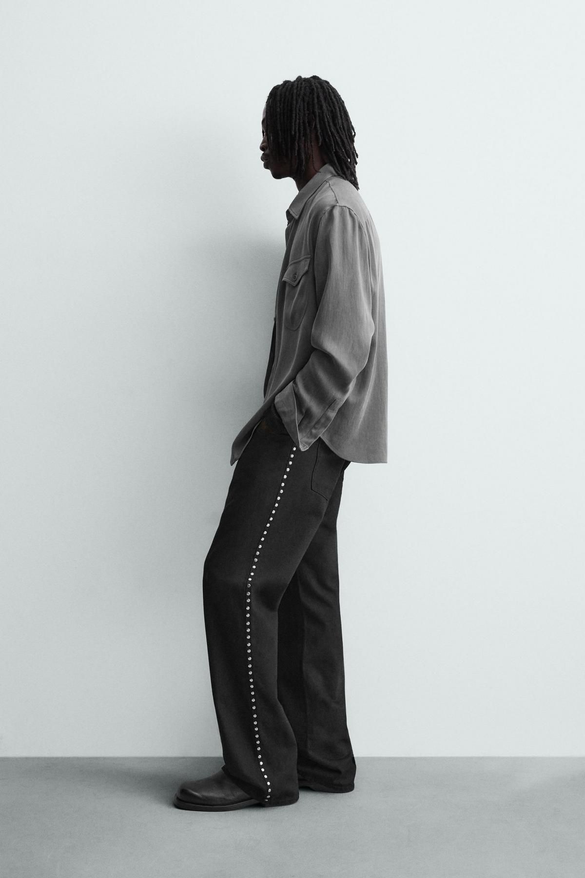 자라 릴렉스핏 플루이드 긴팔 셔츠 포켓 4033/219 GREY - 상세 이미지 5