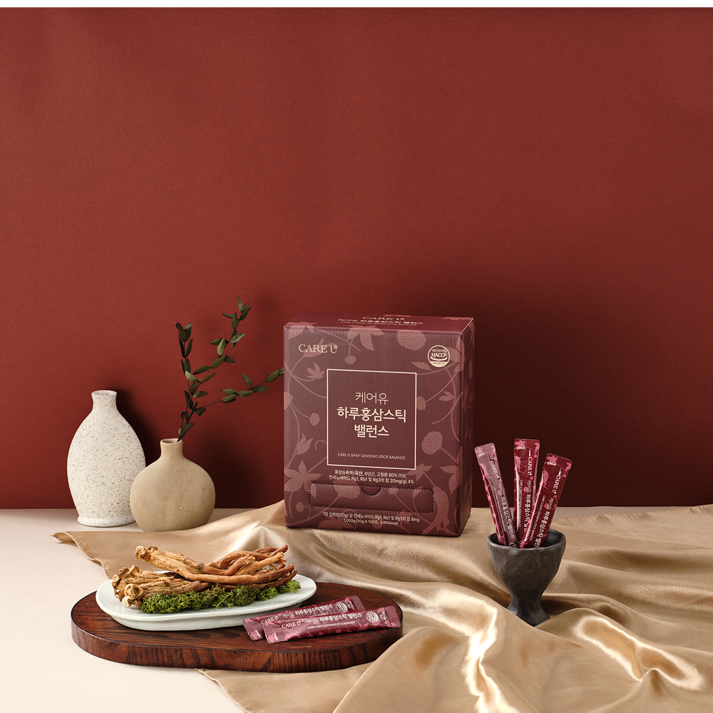 케어유 6년근 홍삼 스틱 진액 진세노사이드 100포, 1개 이미지 2