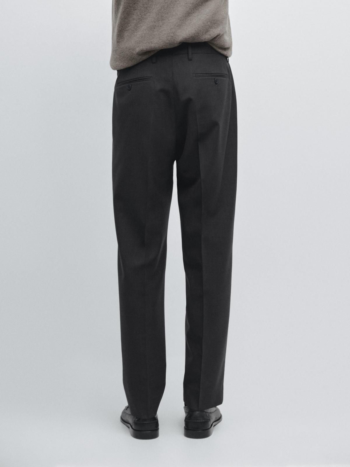 마시모두띠 프리미엄 울 클래식 정장 팬츠 3642/541 CHARCOAL - 상세 이미지 3