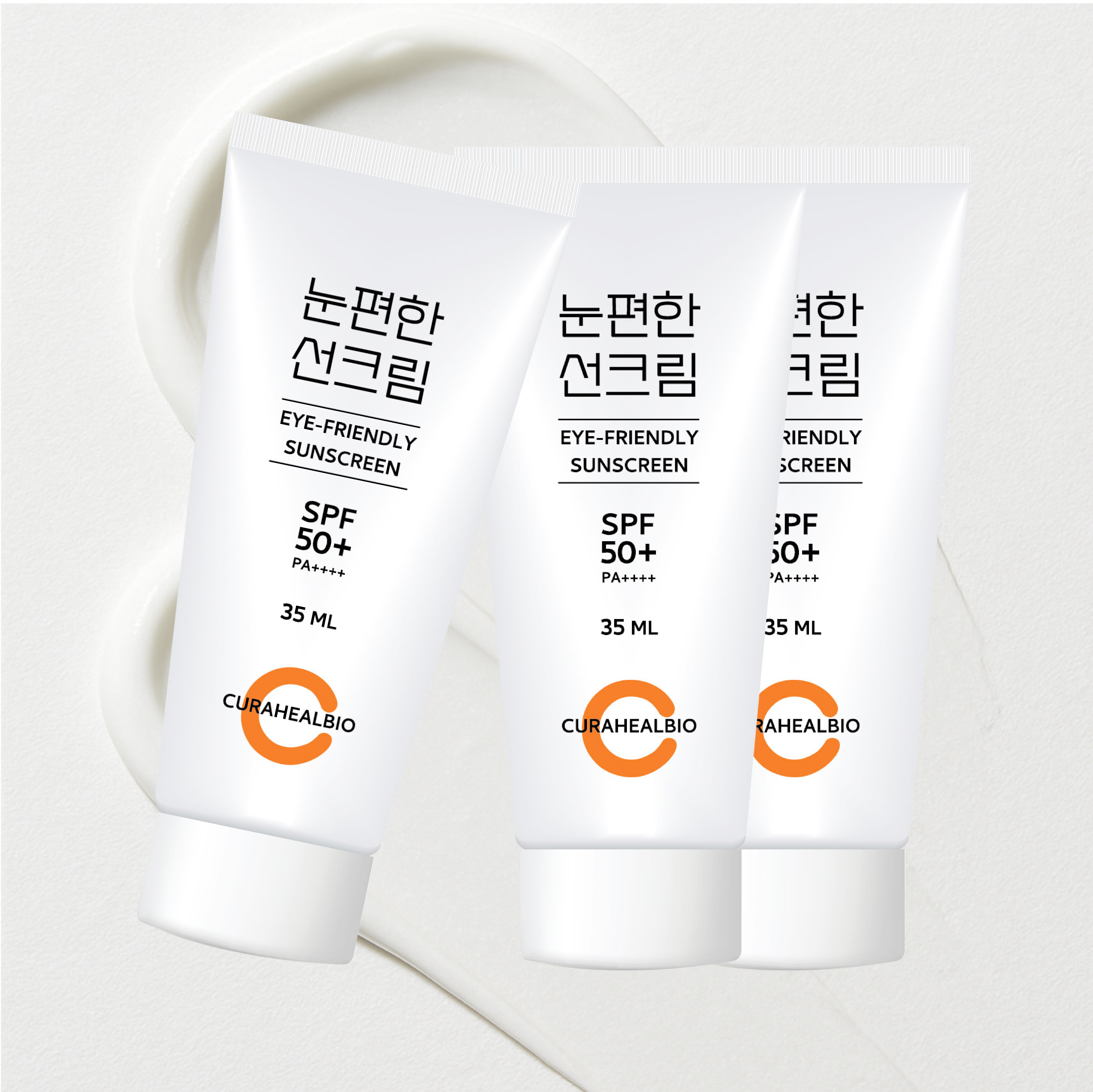 백탁현상제로 눈편한 선크림 SPF50+ 수분 썬크림 35ml, 3개 이미지 1