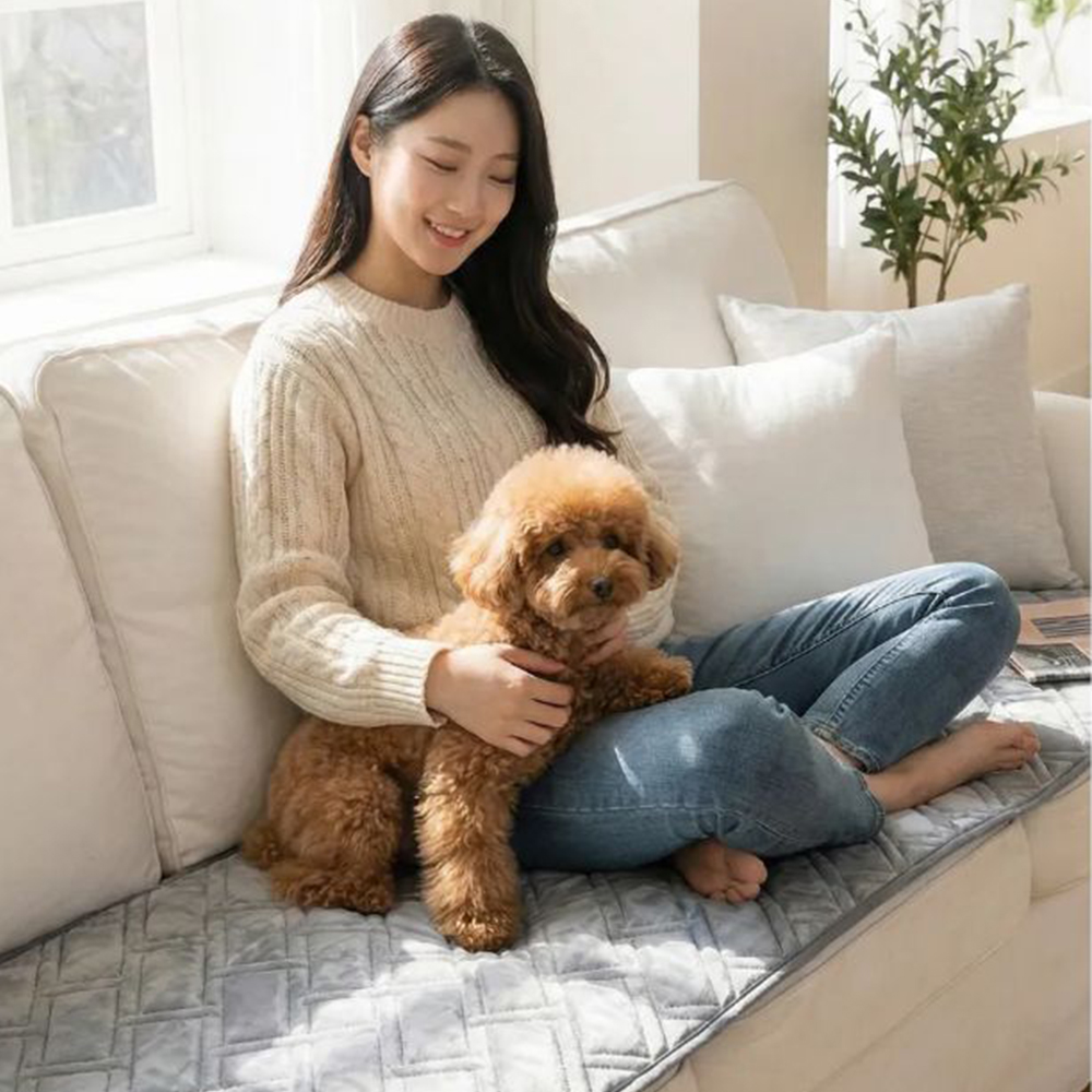 3H 한일온열기 탄소매트 쇼파용 전기 쇼파 소파 방석 온열 매트 장판 카본 전자파차단 엉뜨 3인용 50x140 그레이
