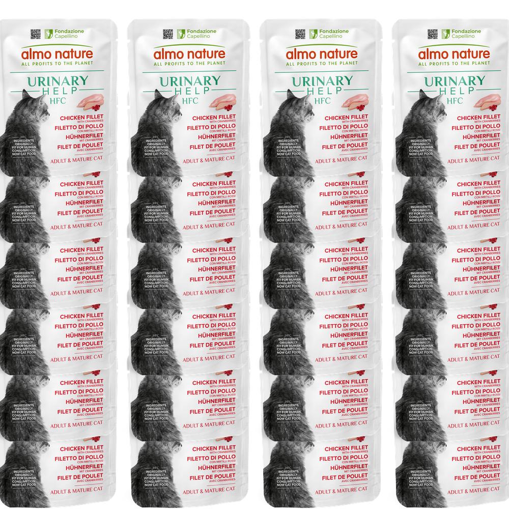 알모네이쳐 HFC 고양이 기능성 파우치 습식사료 유리너리 헬프 닭안심살+크랜베리, 50g, 24개 - 메인 이미지