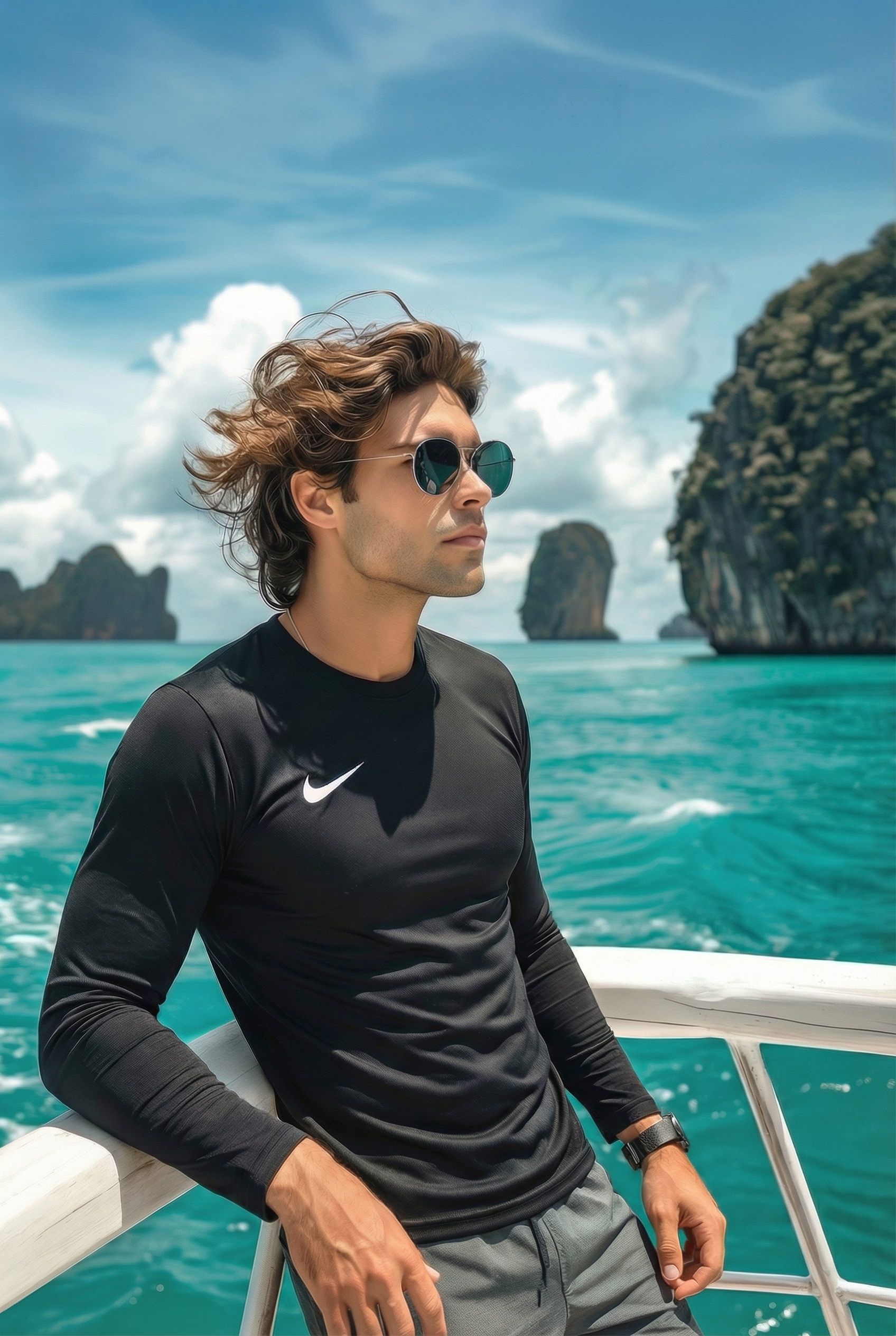 나이키 루즈핏 래쉬가드 (체형보정/드라이핏 프로) 이미지 4