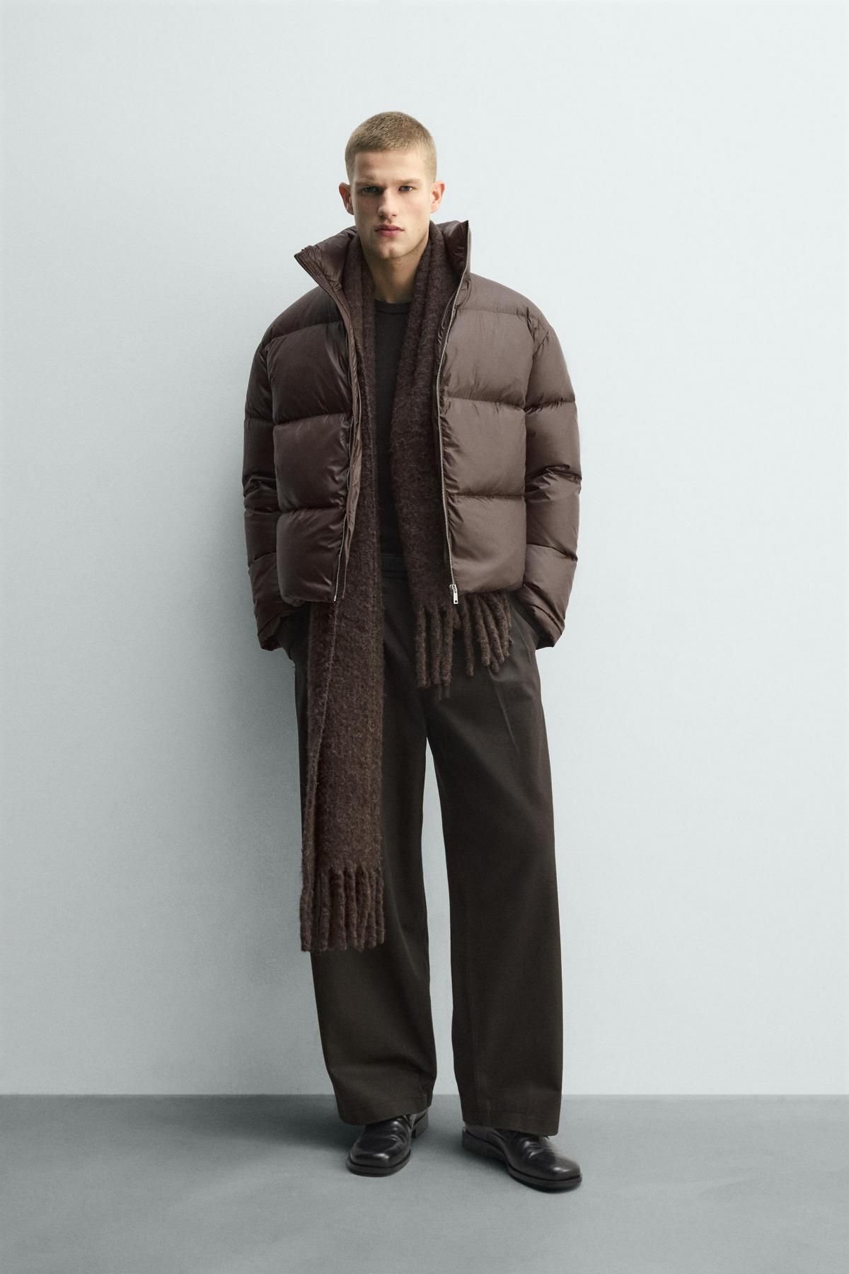 자라 테크니컬 다운 페더 패딩 재킷 브라운 3286/318 BROWN - 상세 이미지 2