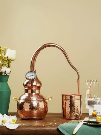 [해외]증류기 알코올 아로마 증류수 기계 추출 구리 오일 추출기 분리기 정제기 에센스