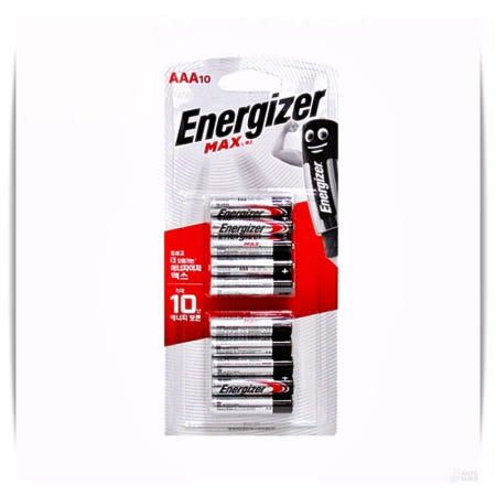 [앤츠런3협력사]알카라인 건전지 에너자이저 맥스 AAA 10개입 10세트 앤츠런3