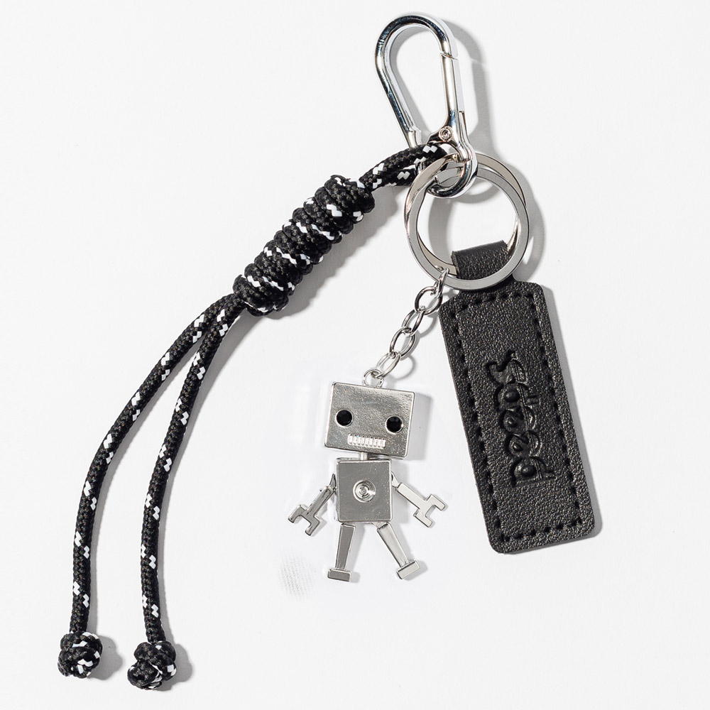 PEEPS Robo Block Keyring(Silver) 가방 바지키링 - 상품 이미지