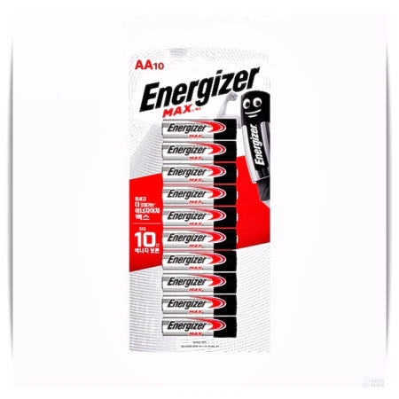 [앤츠런3협력사]알카라인 건전지 에너자이저 맥스 AA 10개입 10세트 앤츠런3