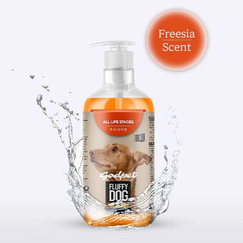 강아지 전연령 보습 세정 피모 진정 케어 샴푸 750ml 후리지아향-750ml - 메인 이미지