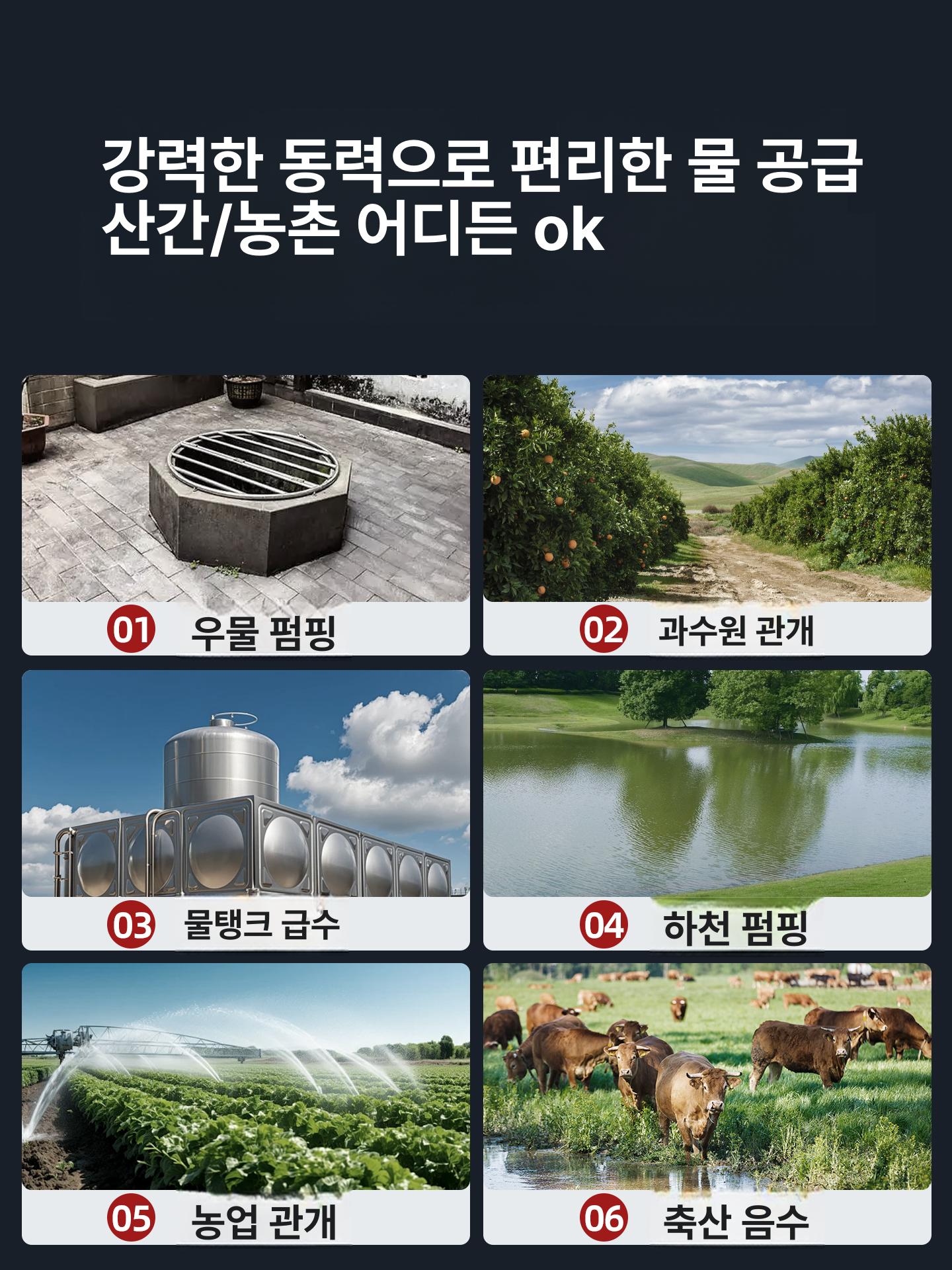 수중 펌프 우물 잠수정 오물 배수용 심정용 지하수 가정용 농수 750W 4날개 48-60V 12m A 이미지 6