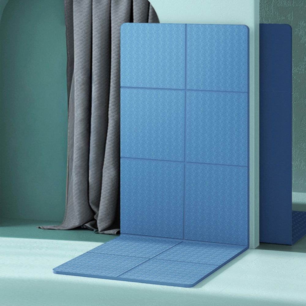 접는요가매트 홈트레이닝매트 TPE 얇은 안밀리는 6mm 쿠션 접이식 운동 매트리스 플랭크