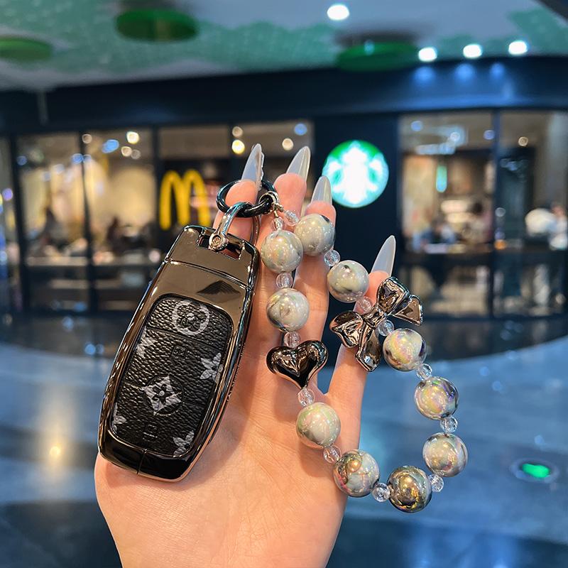 A클래스 C클래스 E클래스 A200L C260L E300L GLC300 GLE GLA 차 브라운가죽+라이트닝베어+로고스트랩 - 상세 이미지 5