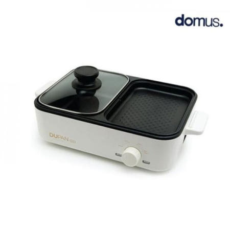 전기후라이팬 혼술혼밥 도무스 두판 미니 연기안나는전기그릴 1인용