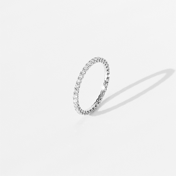 백금 랩다이아 가드링 반지 플래티넘 랩다이아몬드 1.5mm 1.6mm 1.8mm - 상세 이미지 2