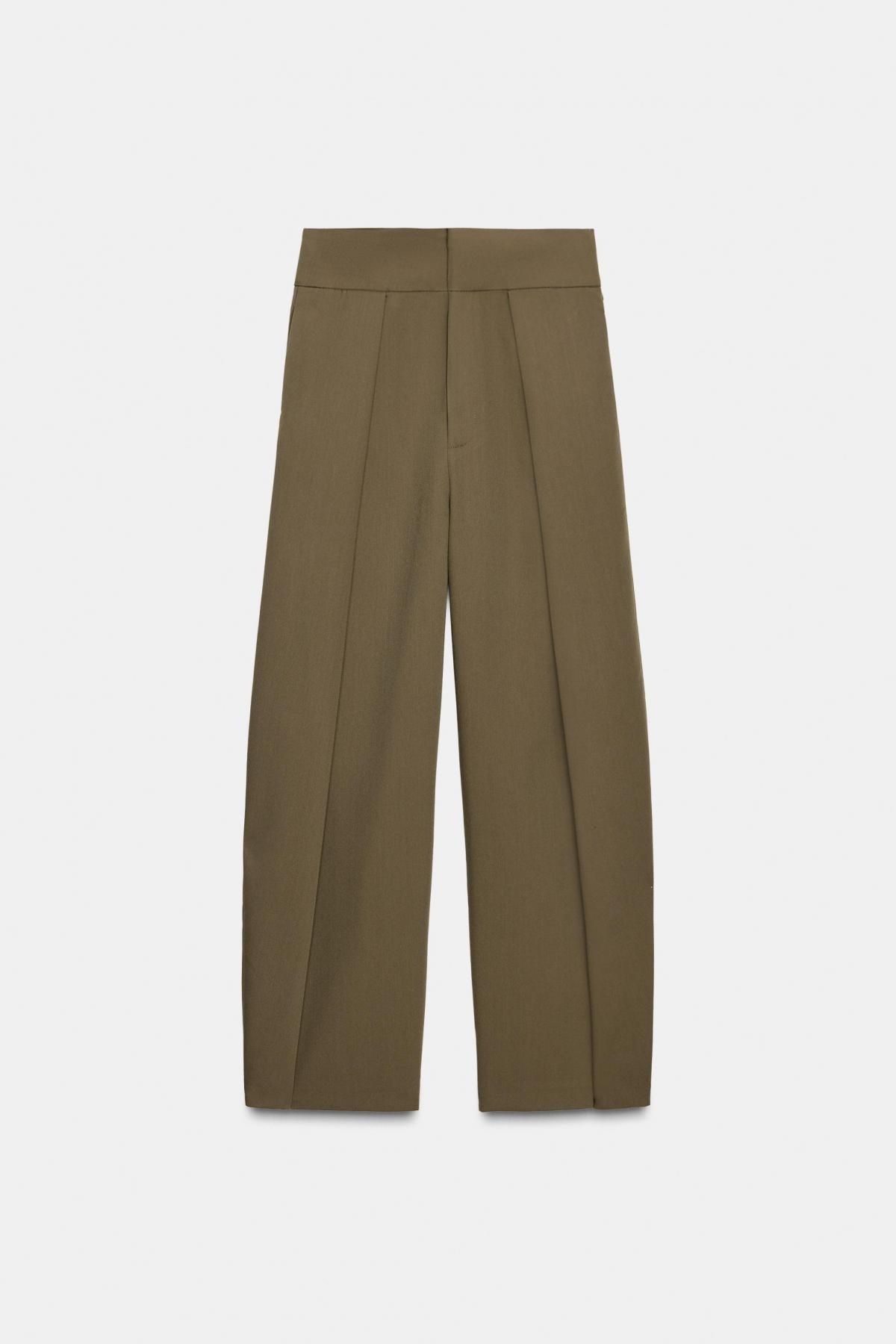 자라 하이웨이스트 벌룬 슬랙스 팬츠 4661/402 KHAKI - 상세 이미지 5