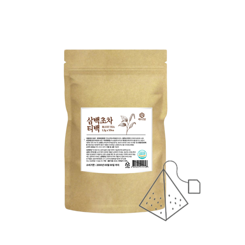 국산 차 삼백초tea 삼각 티백 차 카페인없는 물대신마시는 건강차 삼백초 100개입 추출물 이미지 8