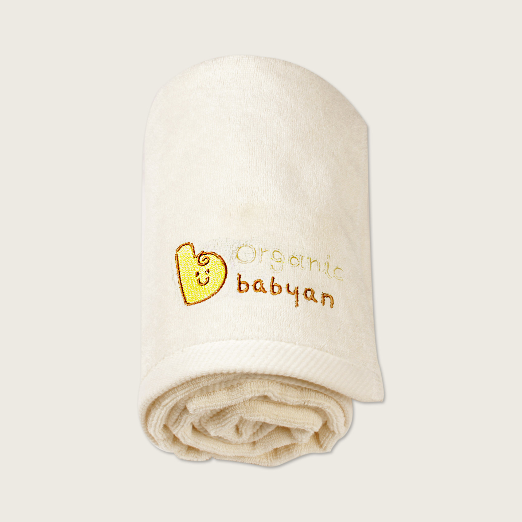 베이비앙 오가닉 면 100% 목욕타올(스마일/희망이 택 1)(340g)(유기농 목화 그대로)(출산선물 추천)