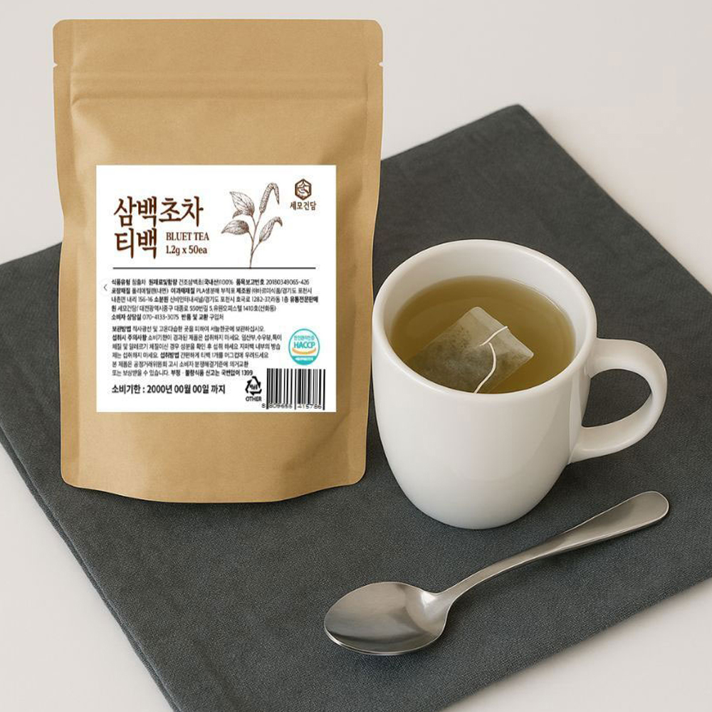국산 차 삼백초tea 삼각 티백 차 카페인없는 물대신마시는 건강차 삼백초 100개입 추출물 - 상세 이미지 2