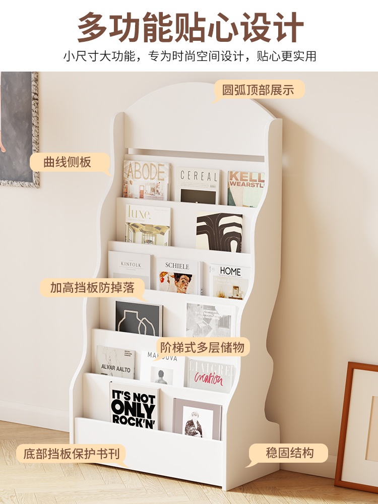 잡지꽂이 홍보물 거치대 카달로그 매거진랙 가판대 리플렛 엽서 - 상세 이미지 2