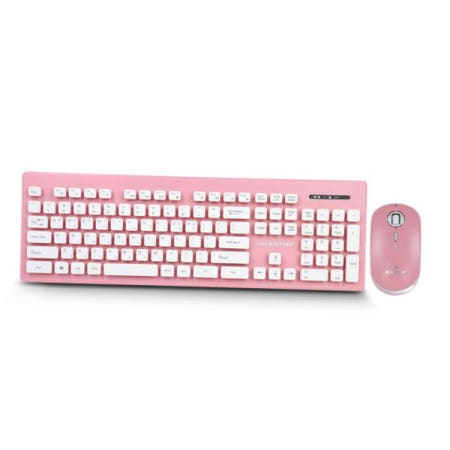 키보드마우스셋트 무선셋트 이쁜색상 핑크 CJ ENTUS OGN-WKM20