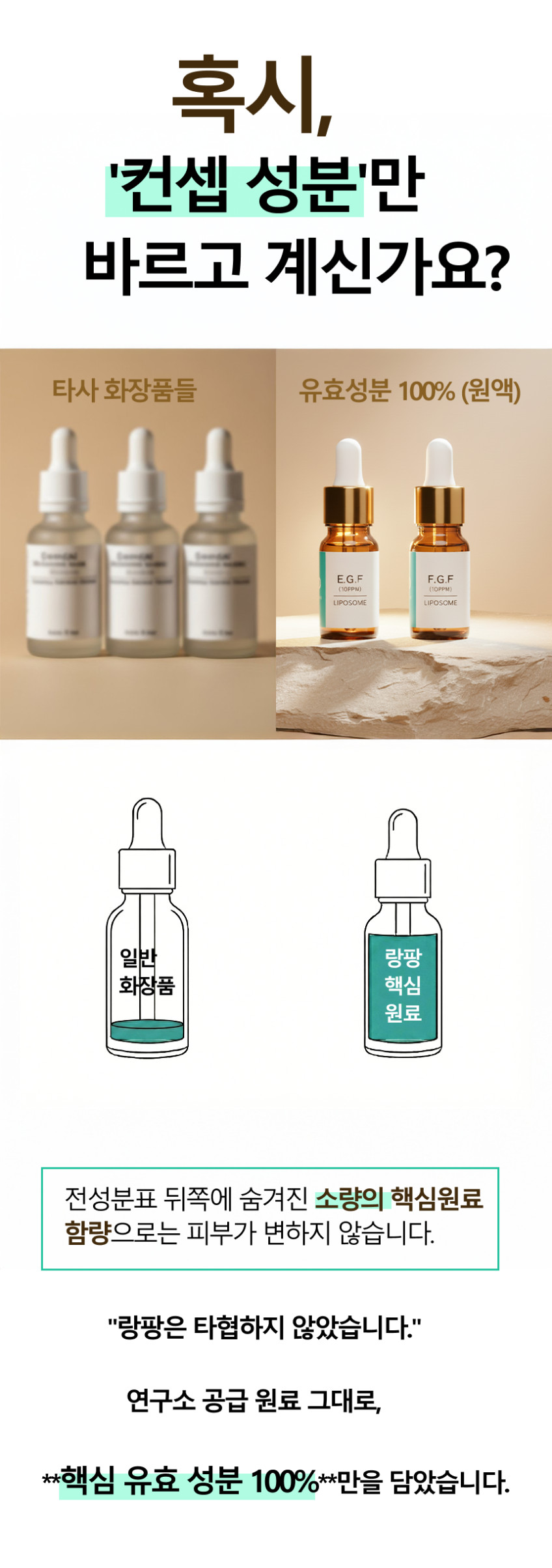랑팡 EGF FGF 리포좀 앰플 원액 ( 탄력 보습 수분 세럼 ) 10ppm 60ml 판매처 상세 정보 이미지 4
