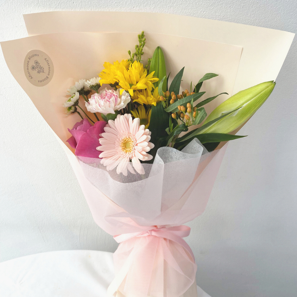 졸업 생일 기념일 생화 소형 꽃다발 꽃배달 싼곳 생화택배