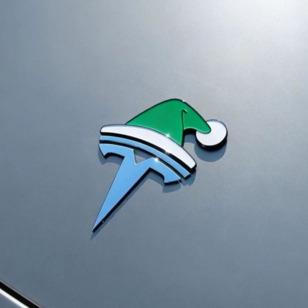 테슬라 악세사리 산타 모자 엠블럼 스티커 금속소재 크리스마스 차꾸미기 BMW 호환 - 상세 이미지 5