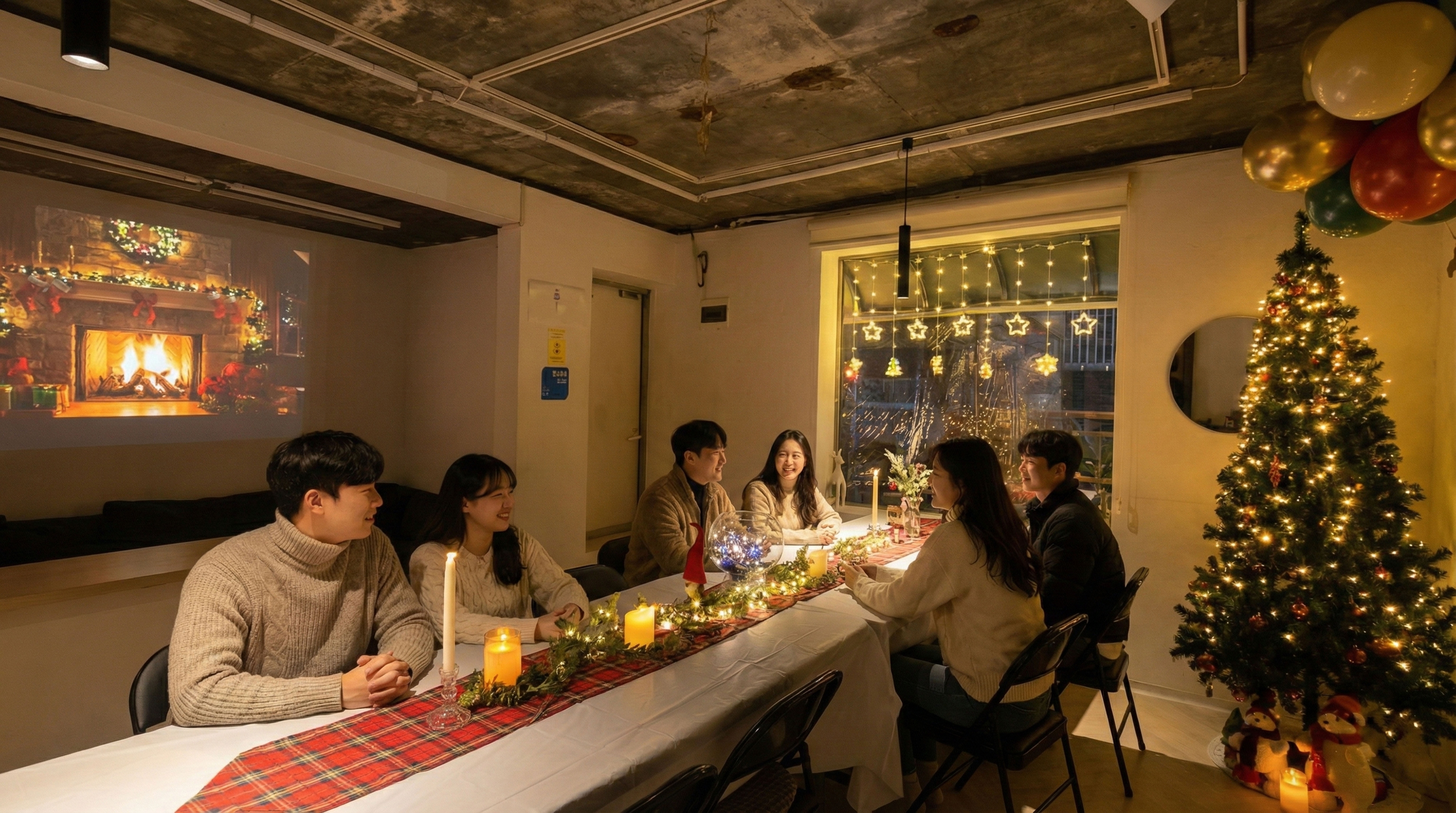 크리스마스 연말 서울 을지로 홍대 바베큐 루프탑 파티룸 송년회 단체 대관 노래방 잠실 강남 상세 이미지 5