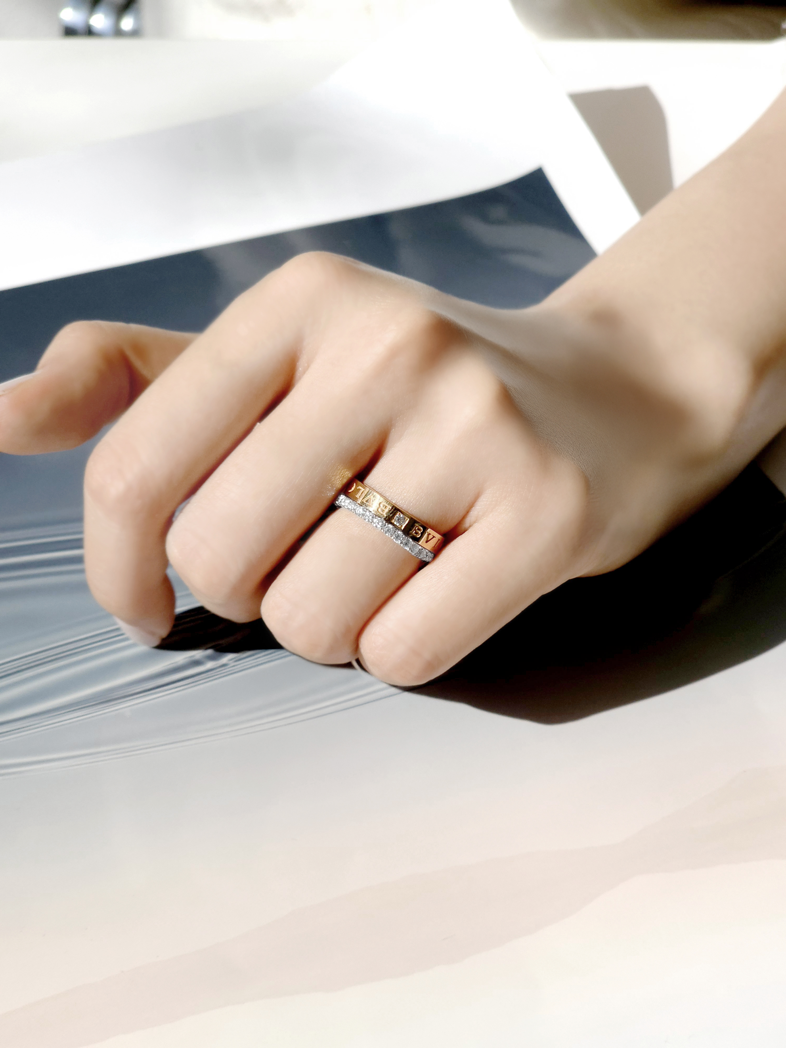 백금 랩다이아 가드링 반지 플래티넘 랩다이아몬드 1.5mm 1.6mm 1.8mm 이미지 7