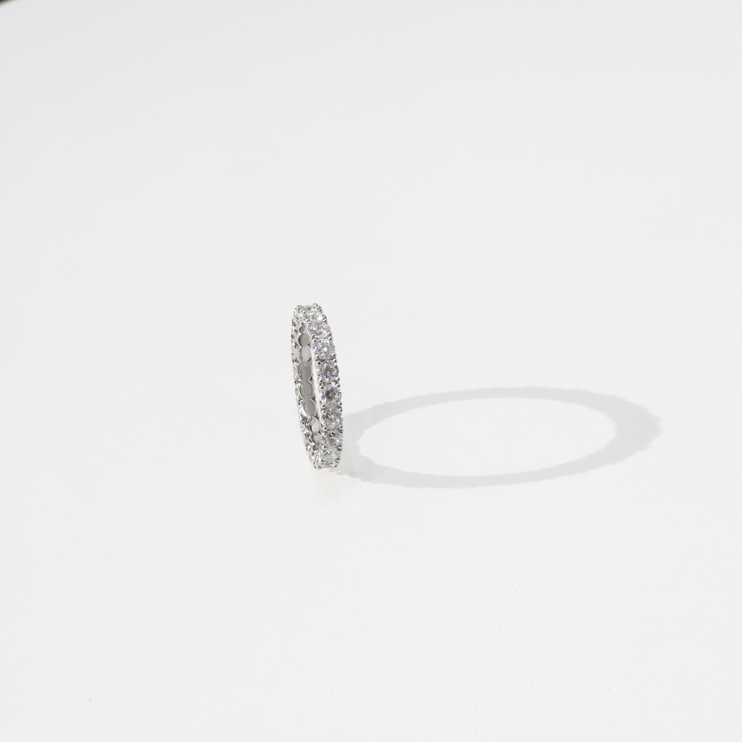 백금 랩다이아 가드링 반지 플래티넘 랩다이아몬드 2mm 2.2mm 2.5mm 2.7mm - 상세 이미지 3