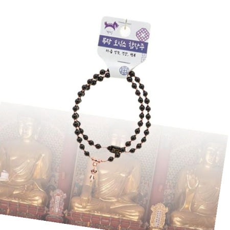 침향나무 불교용품 팔찌 오닉스 목탁 안정 화해 띠 염주 개
