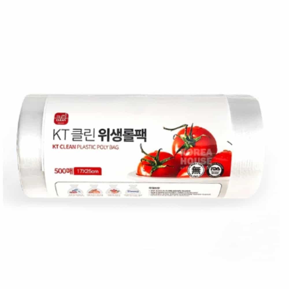 위생 포장 비닐 17x25cm 500매 야채 과일 롤팩 - 상품 이미지