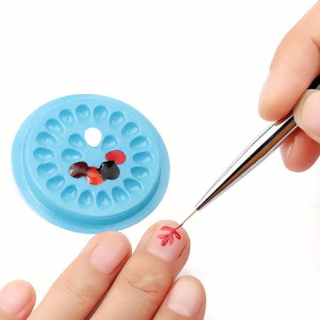 네일 연습 팁 팔레트 네일아트 도구 매뉴얼 디자인 페인 팅 컬러 테스트 핸드 모델 교육