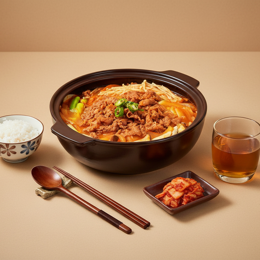 [기간한정] HSGFOOD 소고기 짜글이 700g 풍성한 고기와 신선한 야채가 가득한 원팩 구성 한 팩으로 해결하는 밀키트 - 상품 이미지