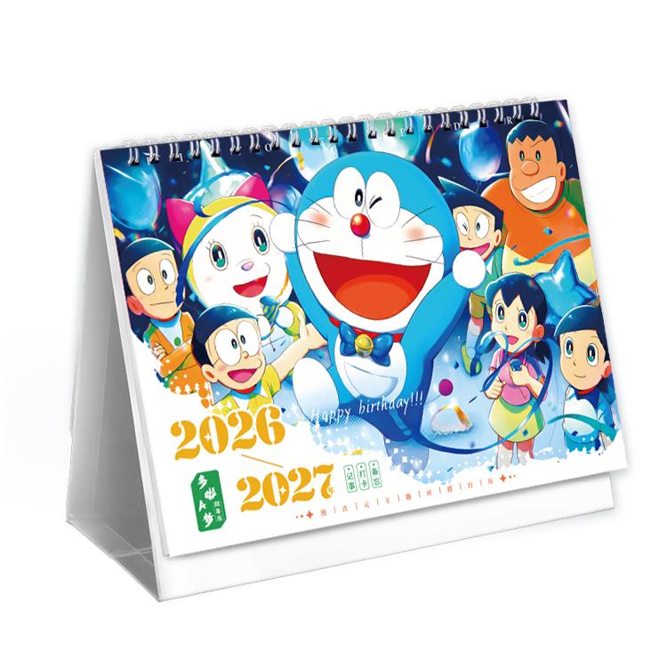 도라에몽 2026 27년 탁상 달력 신작 2년차 노트 캘린더 장식 2026-2027 - 상세 이미지 5