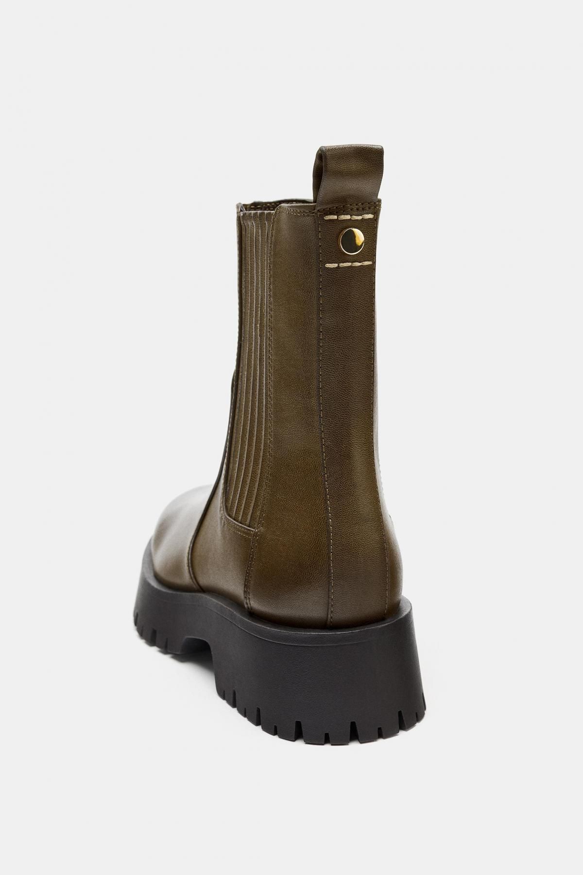 자라 청키솔 빈티지 앵클부츠 2155/710 KHAKI GREEN - 상세 이미지 5