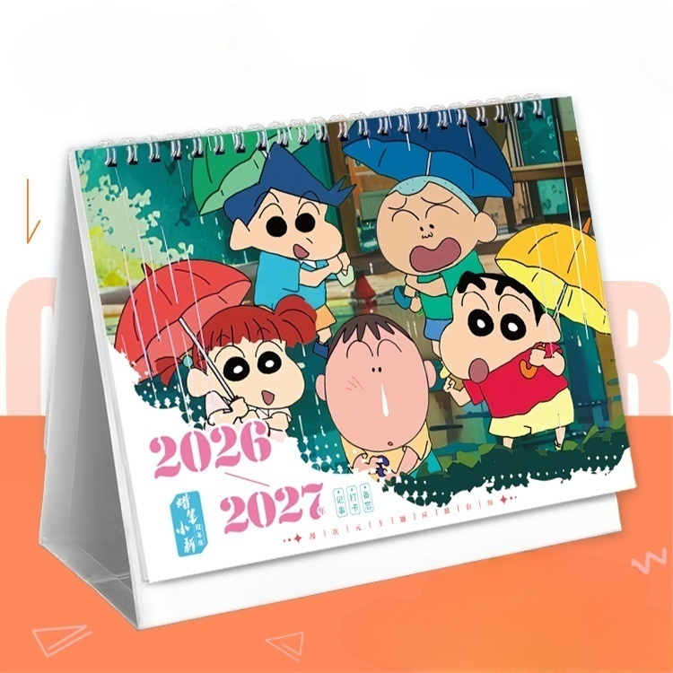 짱구 2026 27년 2년차 탁상 달력 귀여운 캘린더 창의적인 장식품 2026-2027 - 상품 이미지