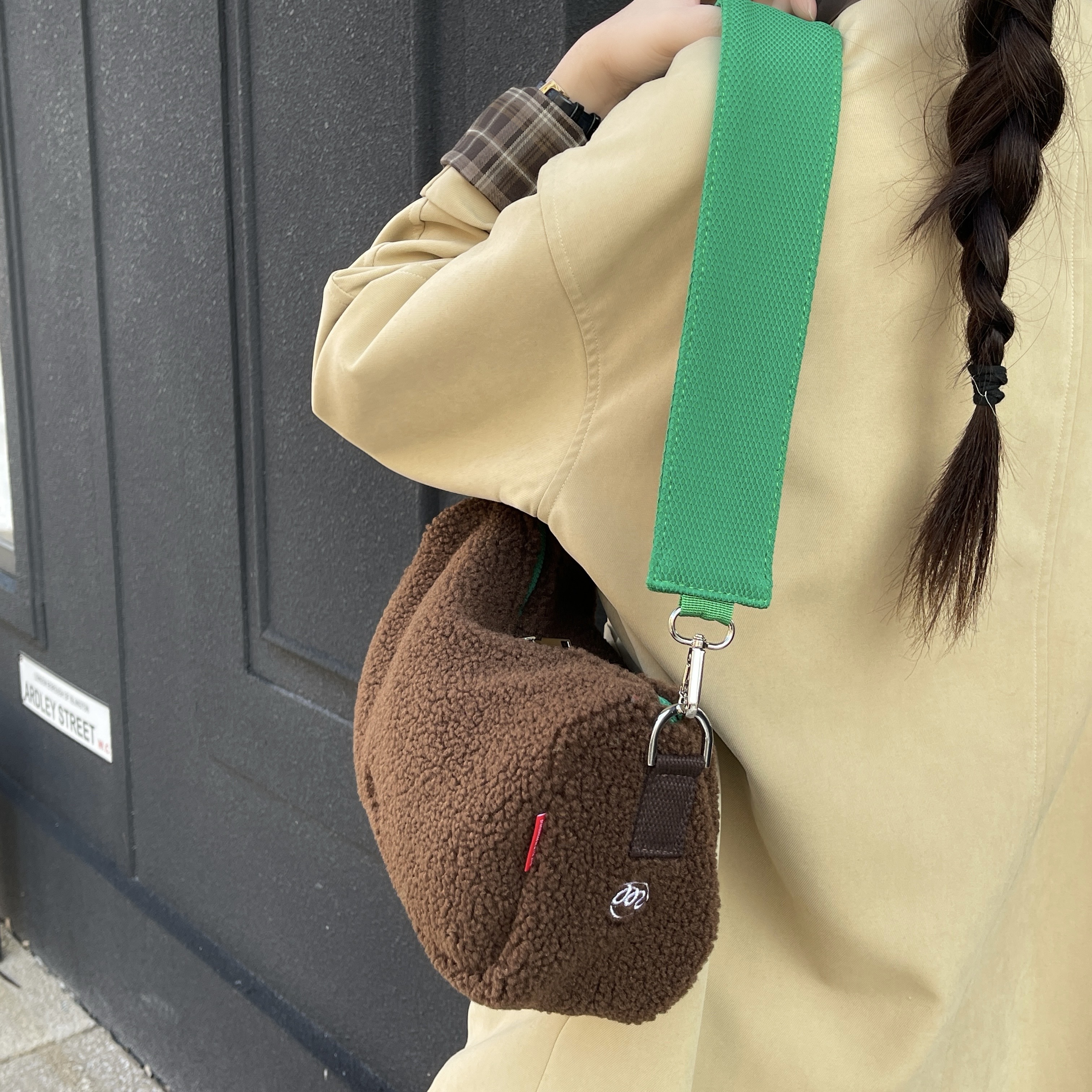 mddas 양털 뽀글이가방 숄더백 호보 구름 휘뚜루마뚜루 데일리 천가방 나일론 미니 겨울