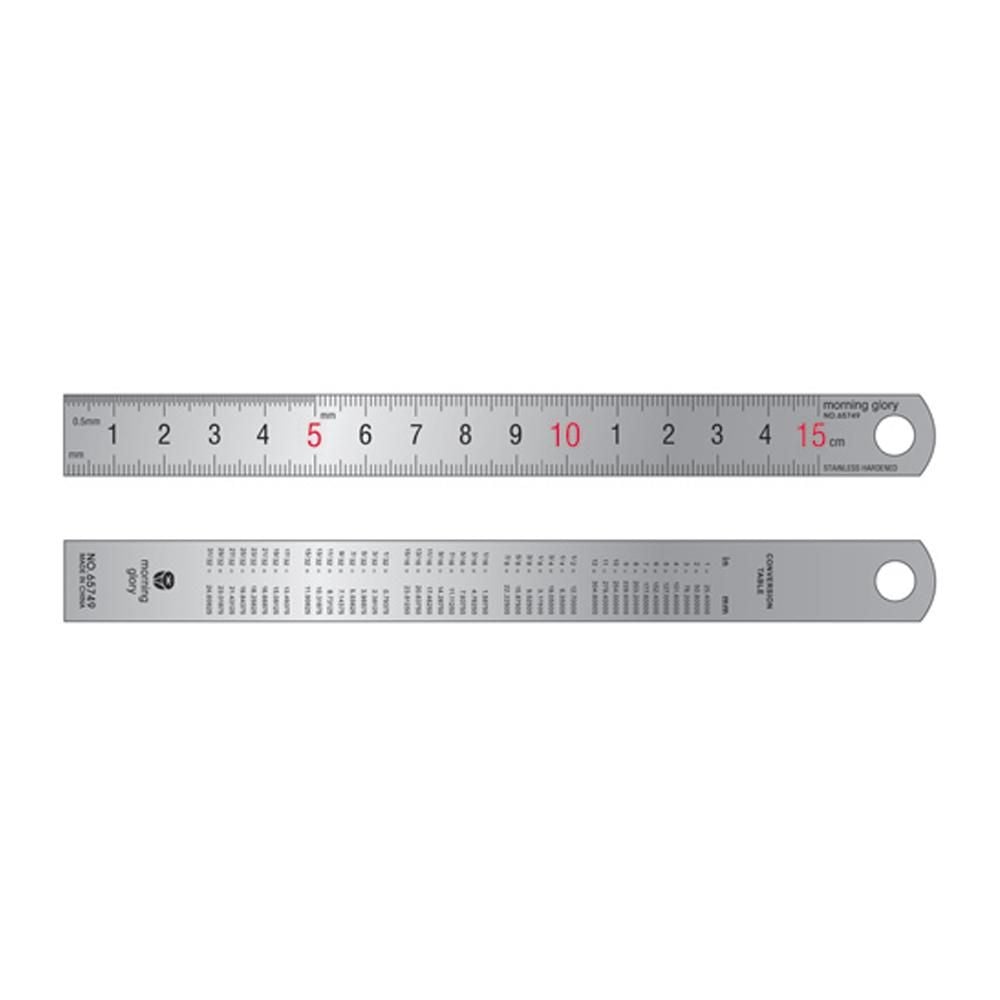모닝글로리 스테인레스자 15cm 철제자 - 상품 이미지