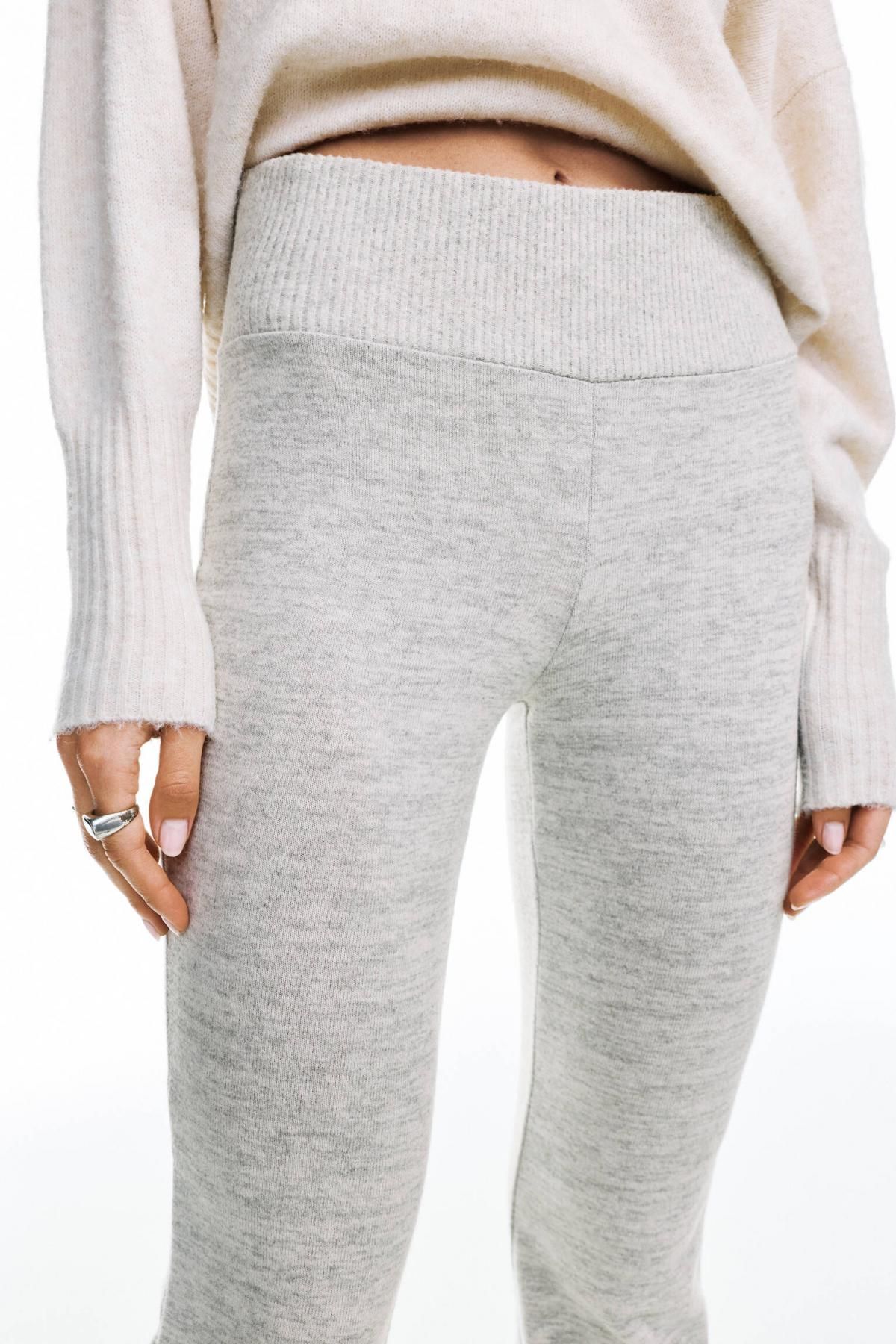풀앤베어 소프트터치 플레어 니트 팬츠 3670/317 PALE MARL - 상세 이미지 5